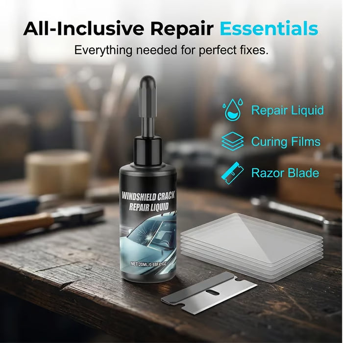 Windshield crack? DIY fix in minutes. (FREE SHIPPING)