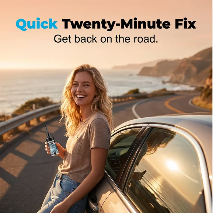 Windshield crack? DIY fix in minutes. (FREE SHIPPING)